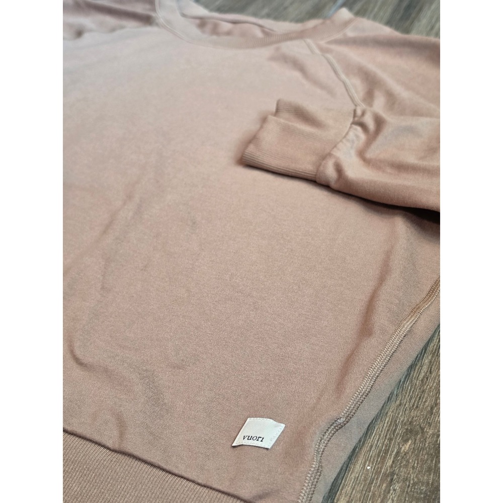 Vuori Halo Modern Crew Pullover VW241 Clay Heather DreamKnit Sweatshirt Womens M